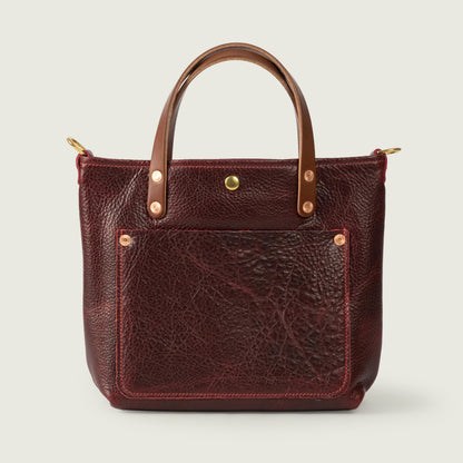 Dark Cherry Bulldog Mini Travel Tote