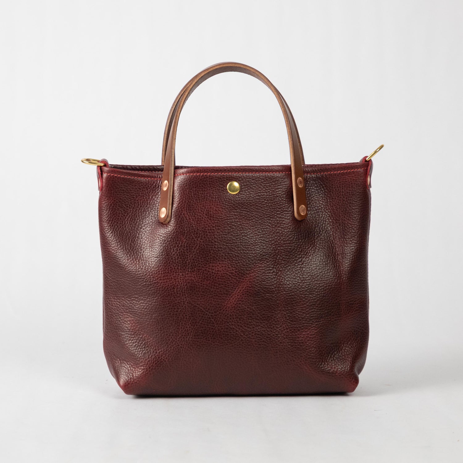 Dark Cherry Bulldog Mini Travel Tote