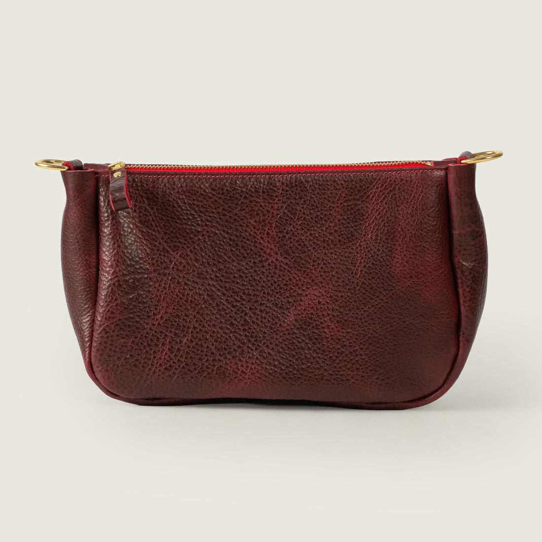 Dark Cherry Bulldog Crossbody Bag