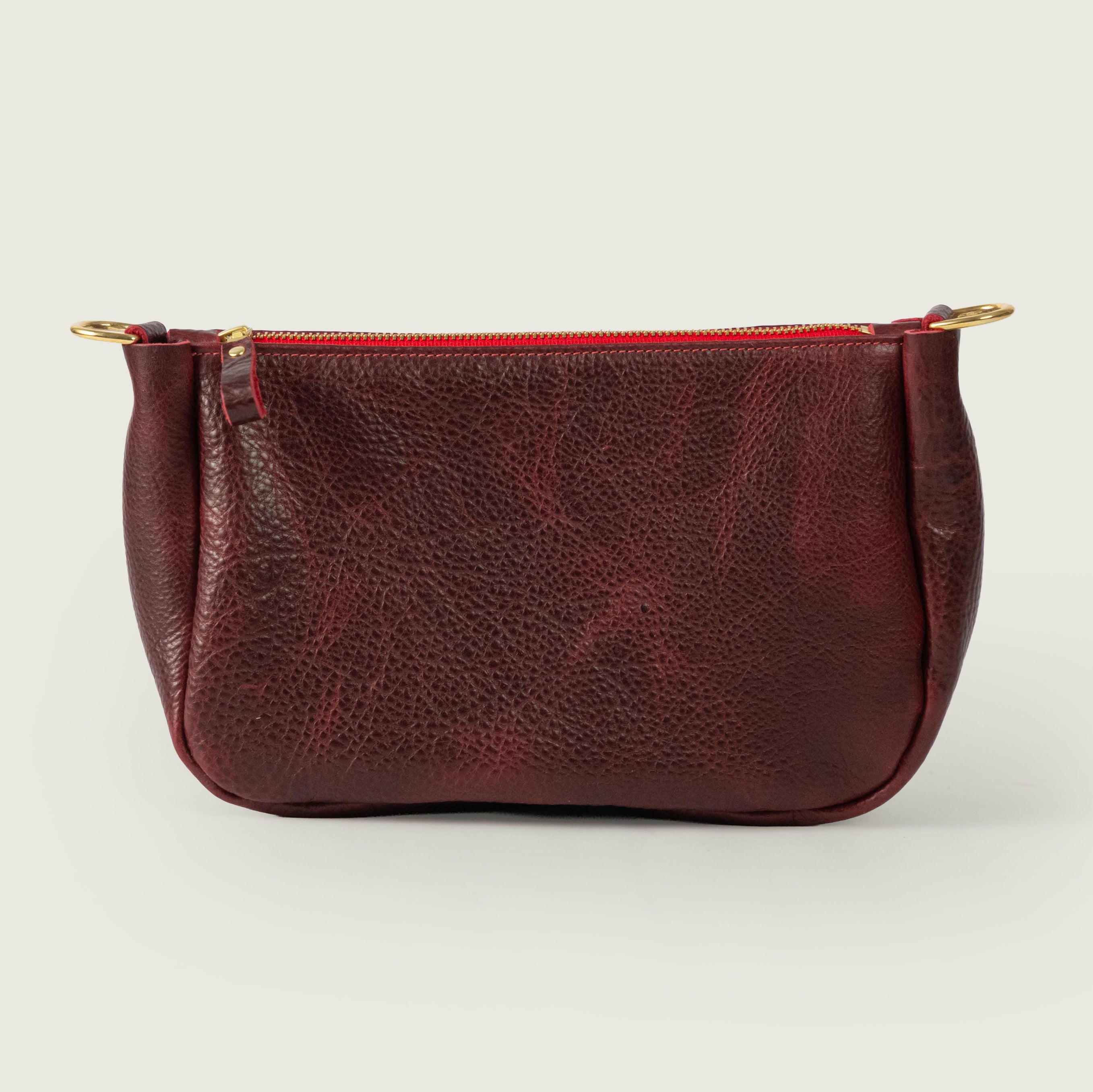 Dark Cherry Bulldog Crossbody Bag