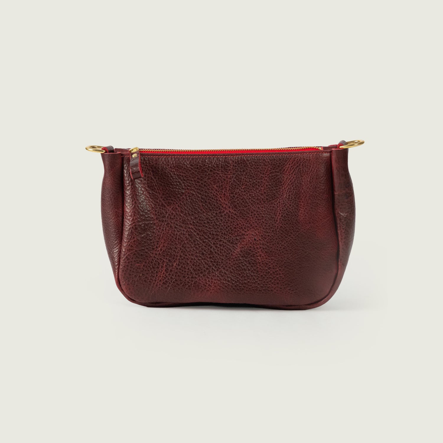 Dark Cherry Bulldog Mini Crossbody Bag