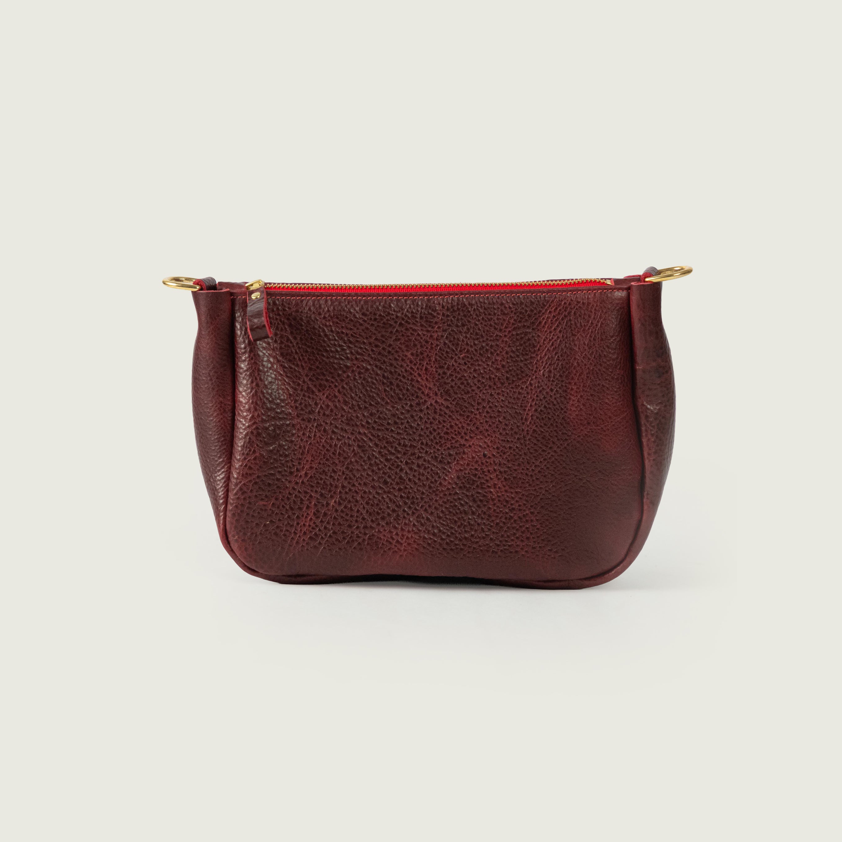 Dark Cherry Bulldog Mini Crossbody Bag