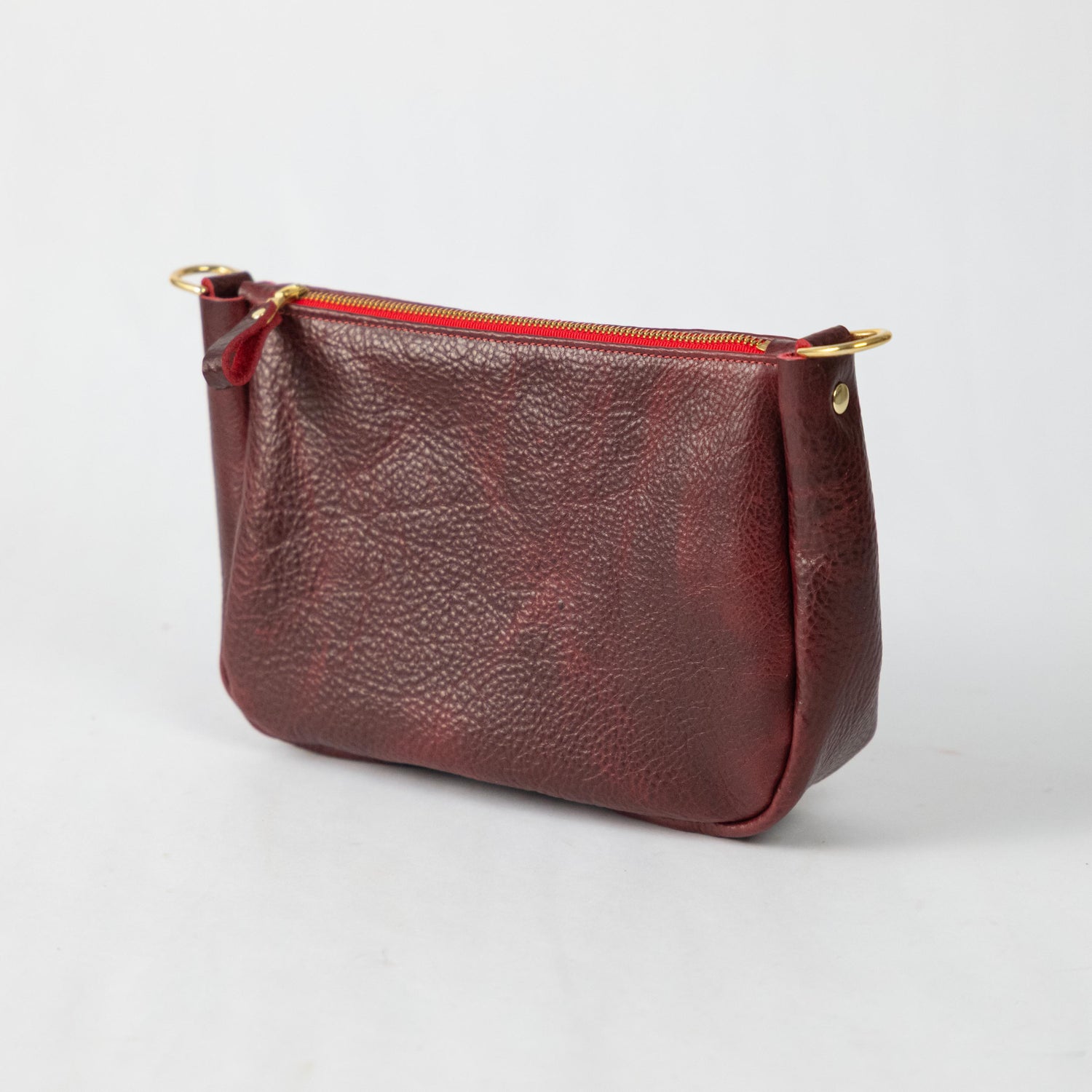 Dark Cherry Bulldog Medium Crossbody Bag