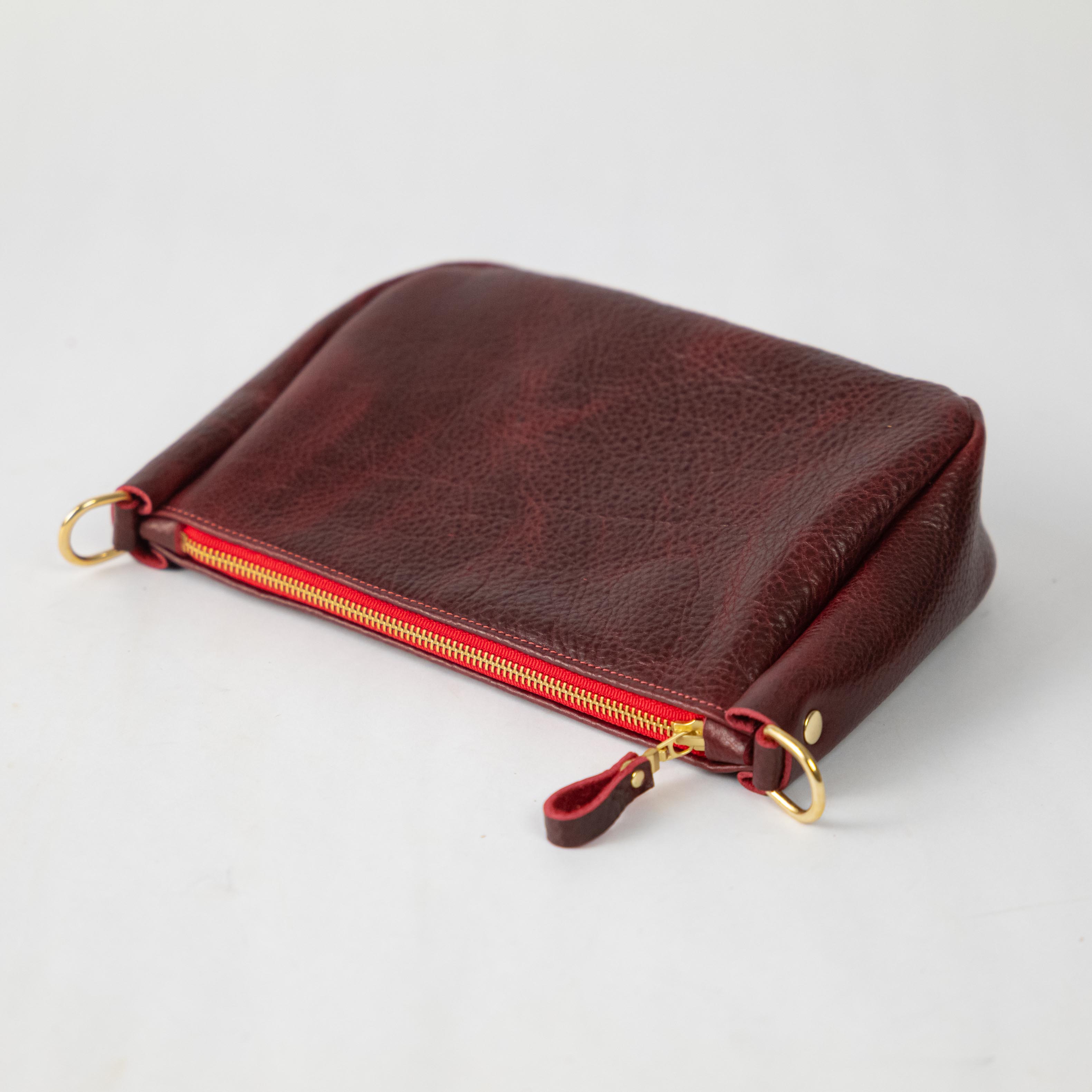 Dark Cherry Bulldog Medium Crossbody Bag