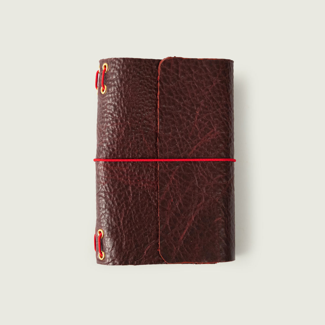 Dark Cherry Bulldog Mini Travel Journal