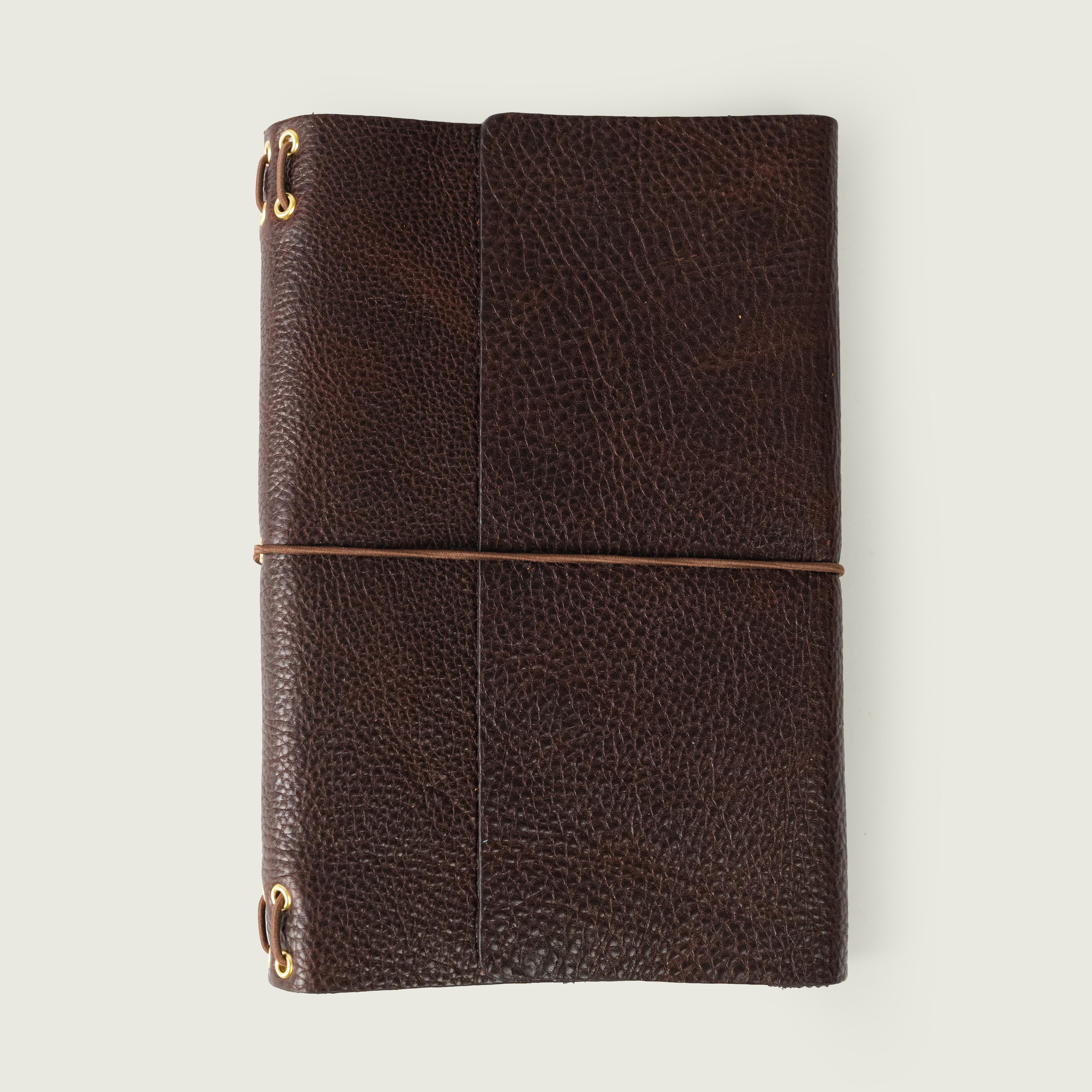 Dark Brown Bulldog Travel Journal