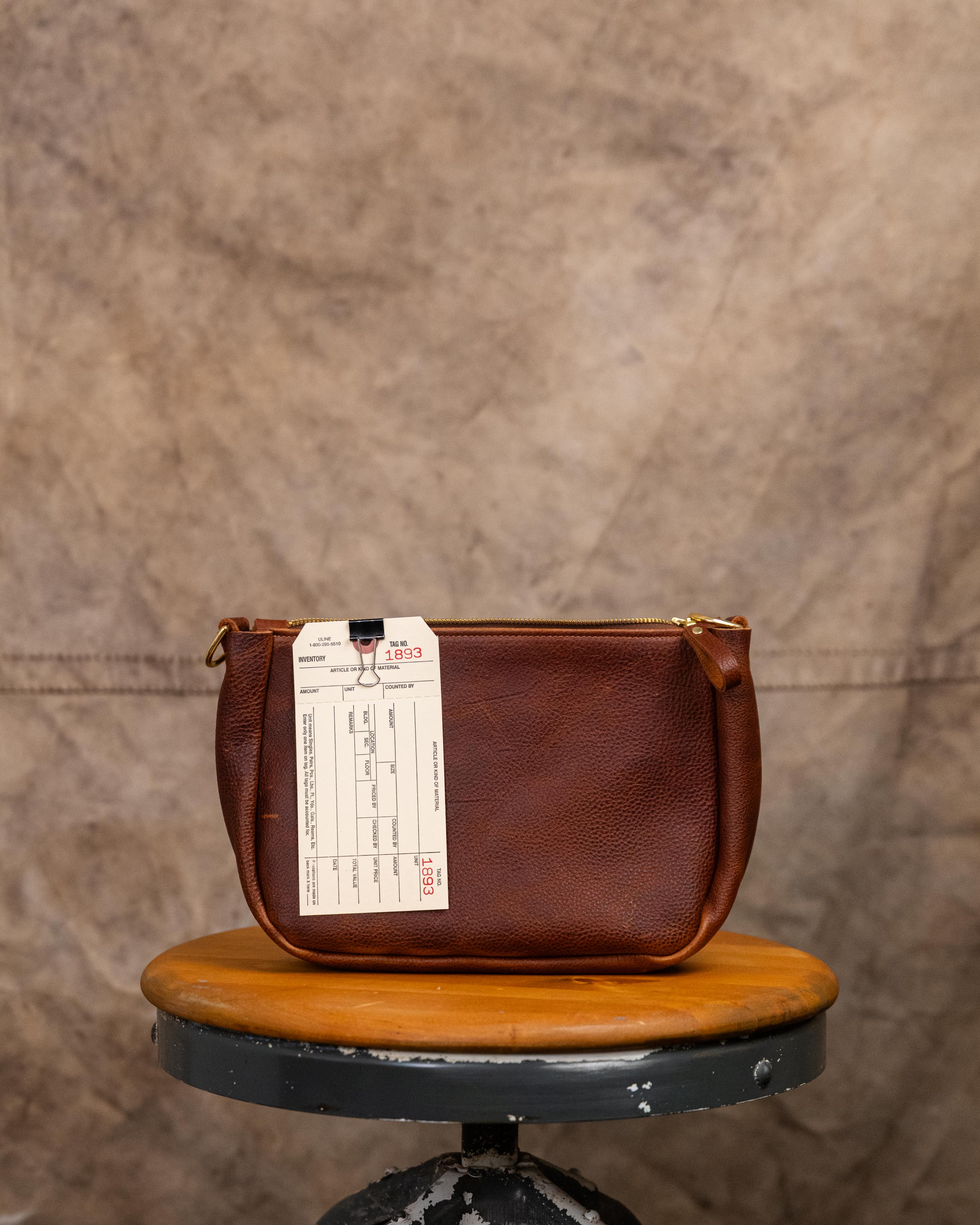 1893 Horween Brown Medium Crossbody Bag