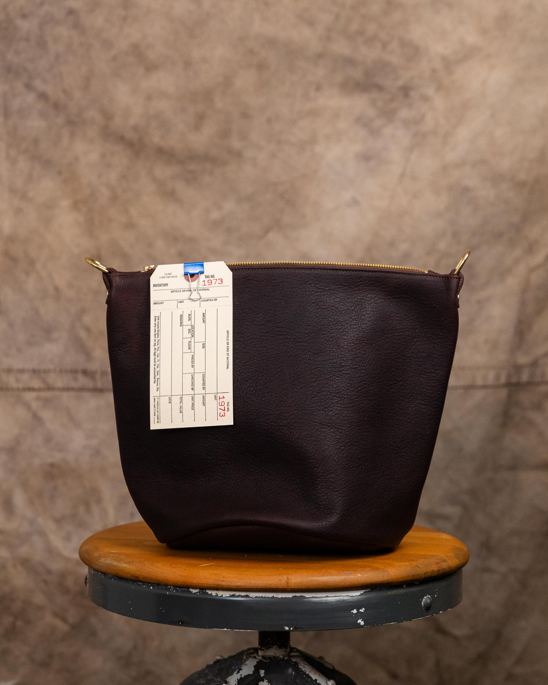 1973 Hickory Zip Top Bucket Bag