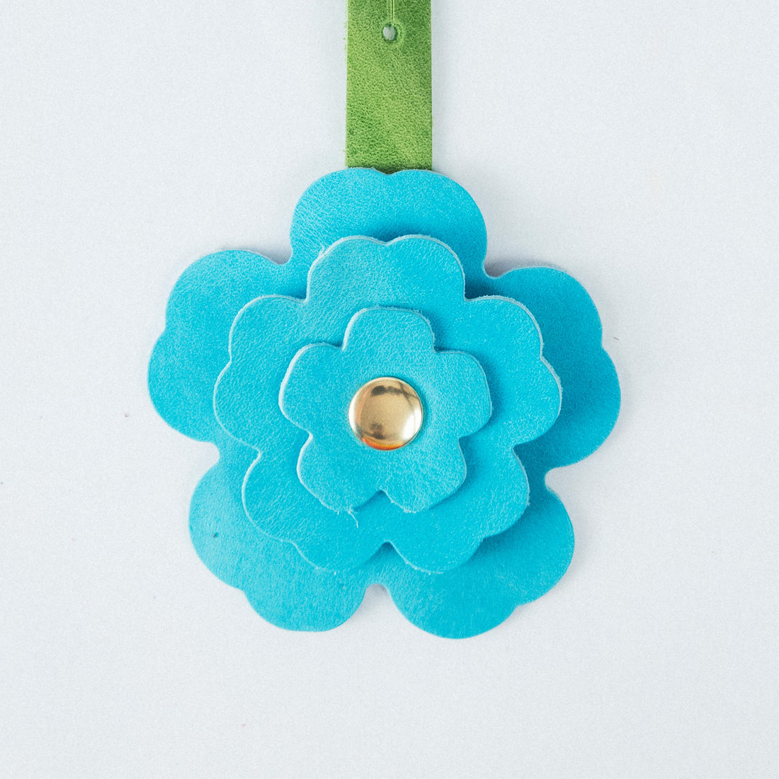 Aegean Blue Flower Charm