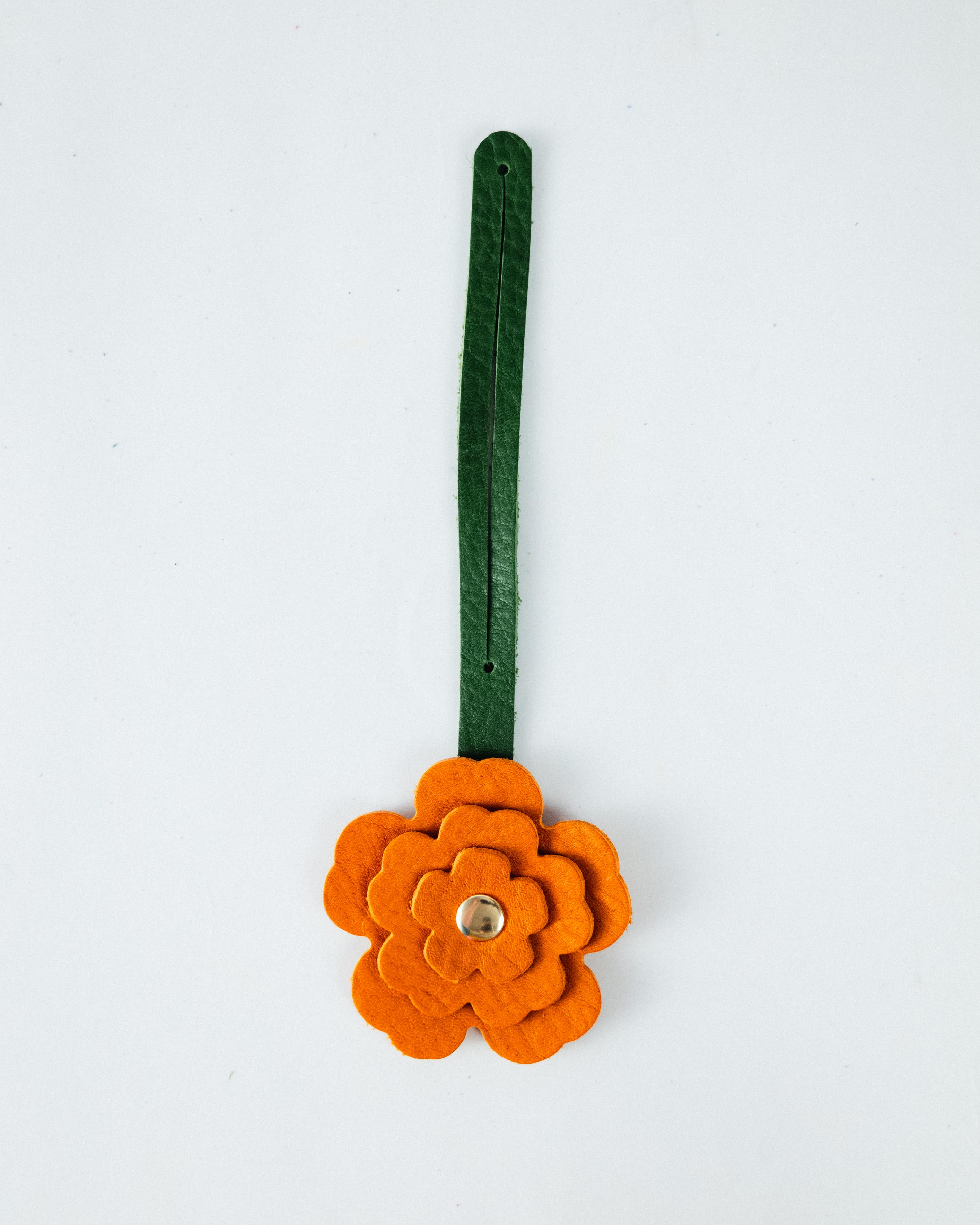 Orange Cypress Flower Charm