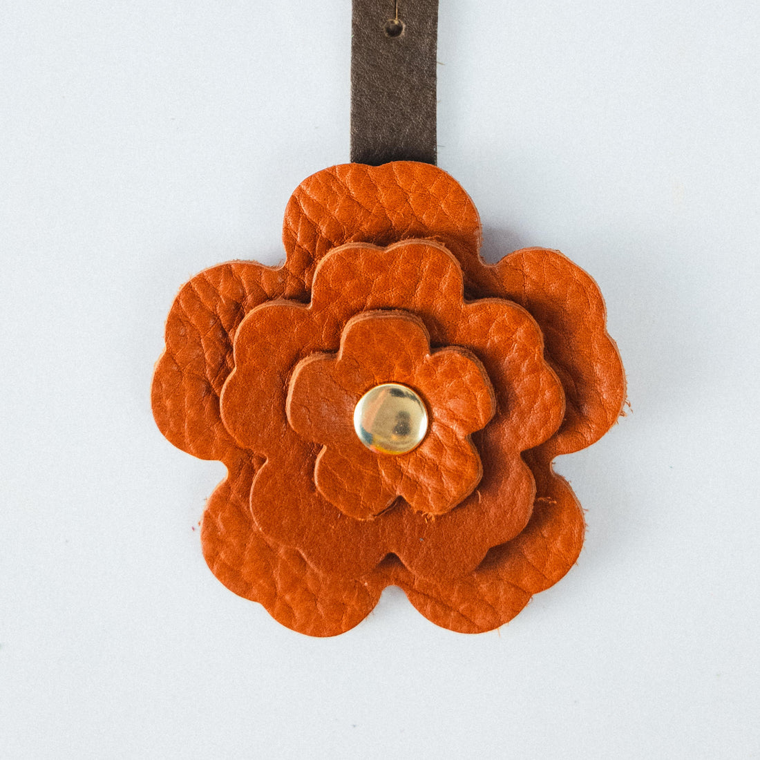 Cognac Cypress Flower Charm