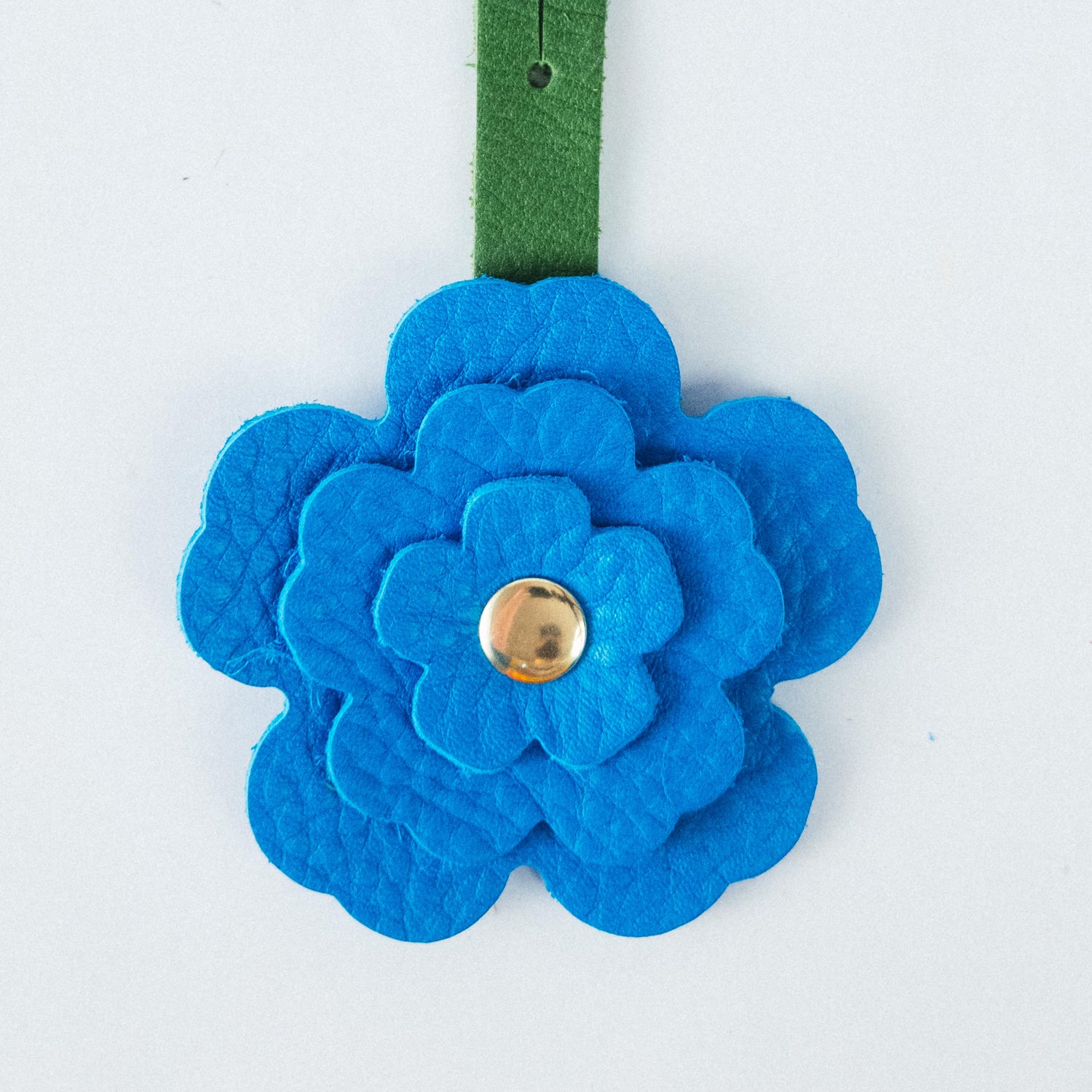 Cerulean Cypress Flower Charm