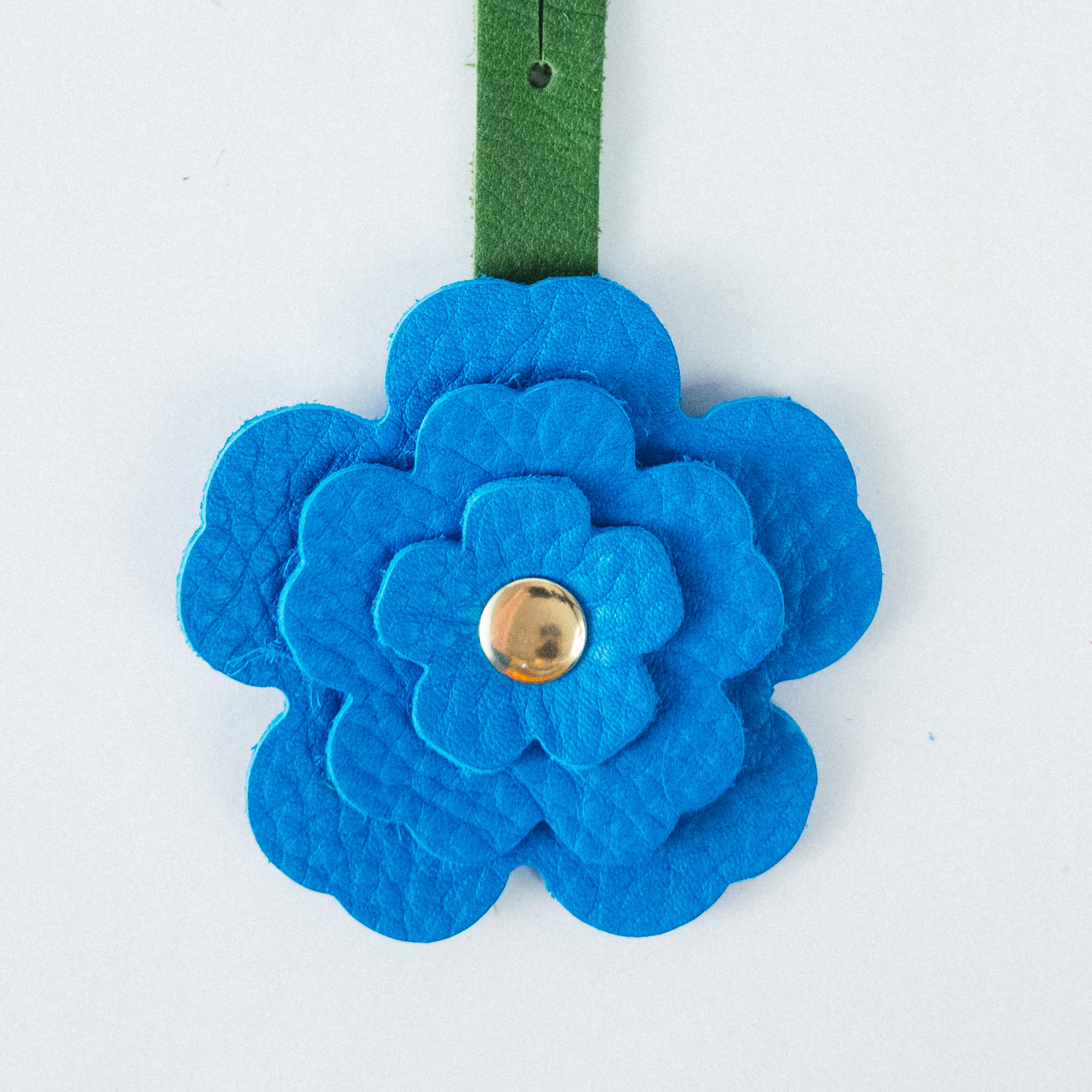 Cerulean Cypress Flower Charm
