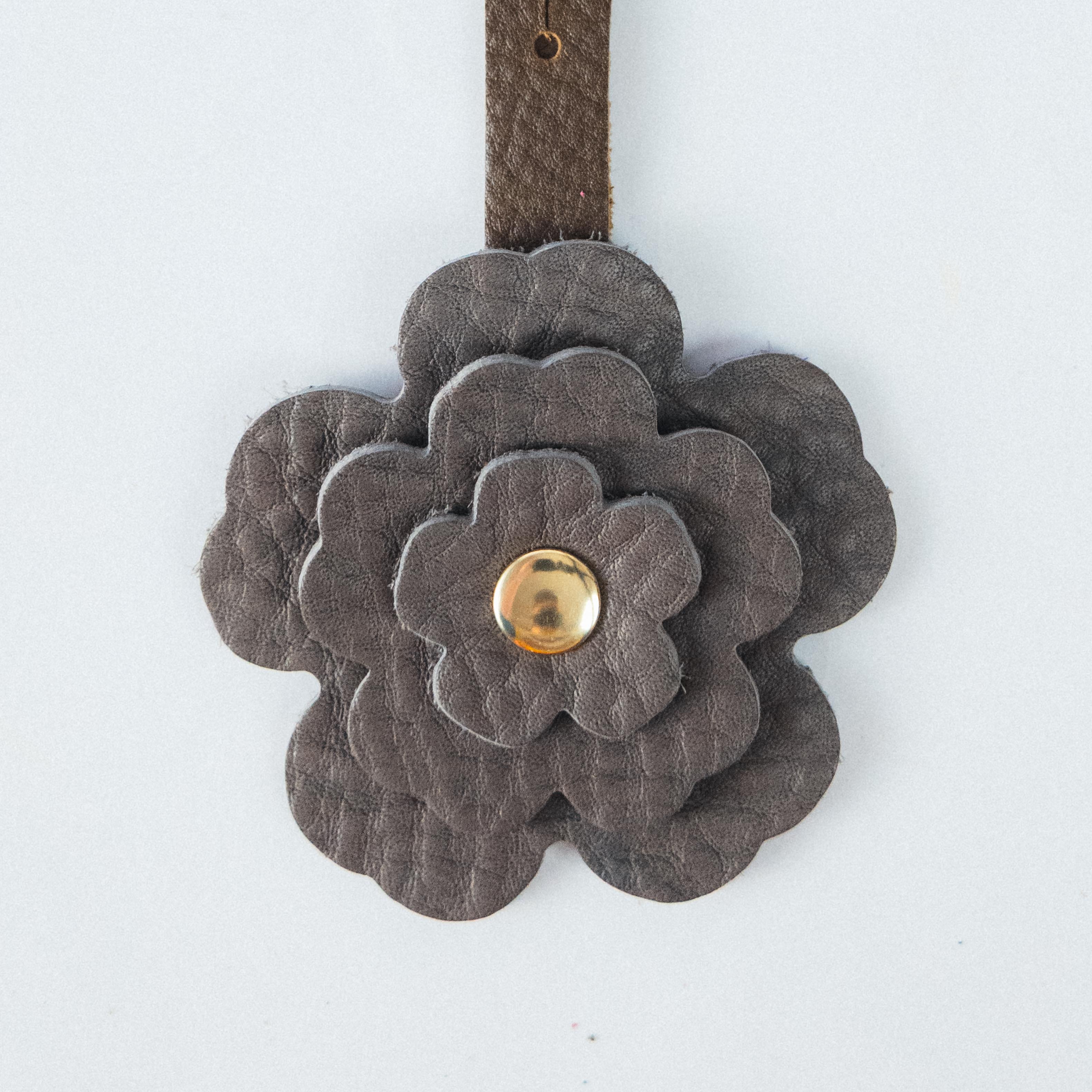 Grey Cypress Flower Charm
