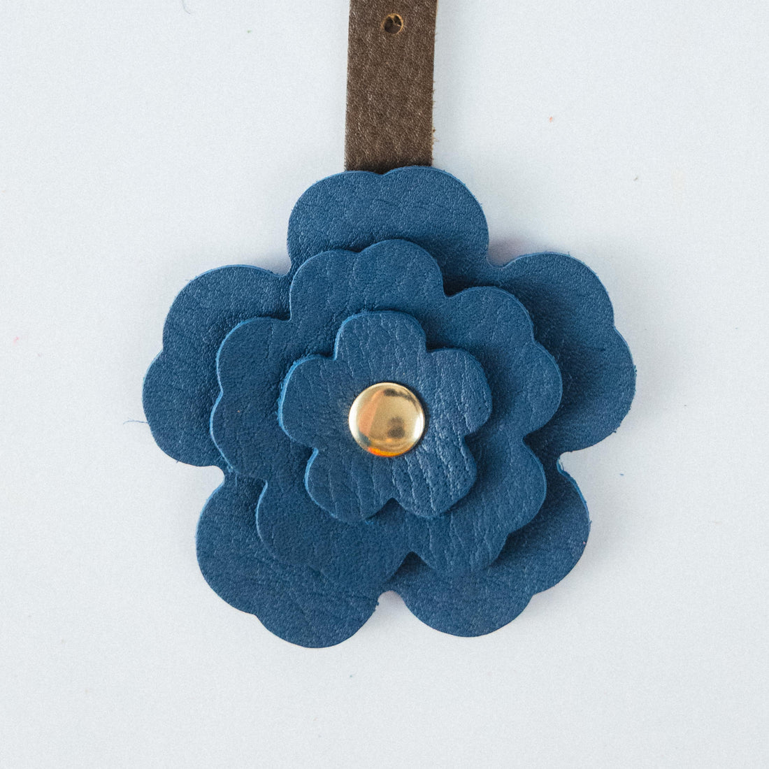 Blue Cypress Flower Charm