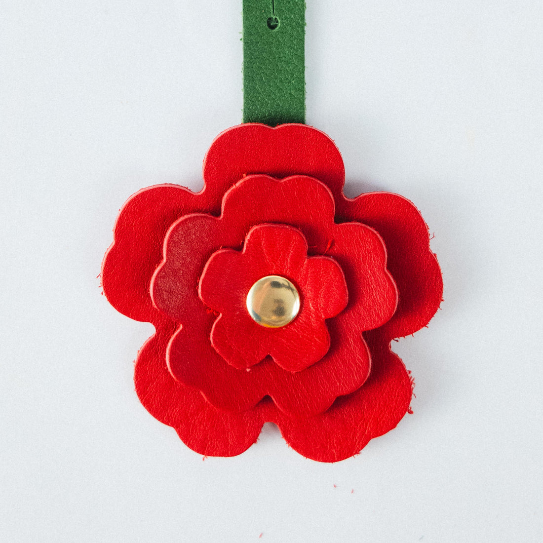 Red Cypress Flower Charm