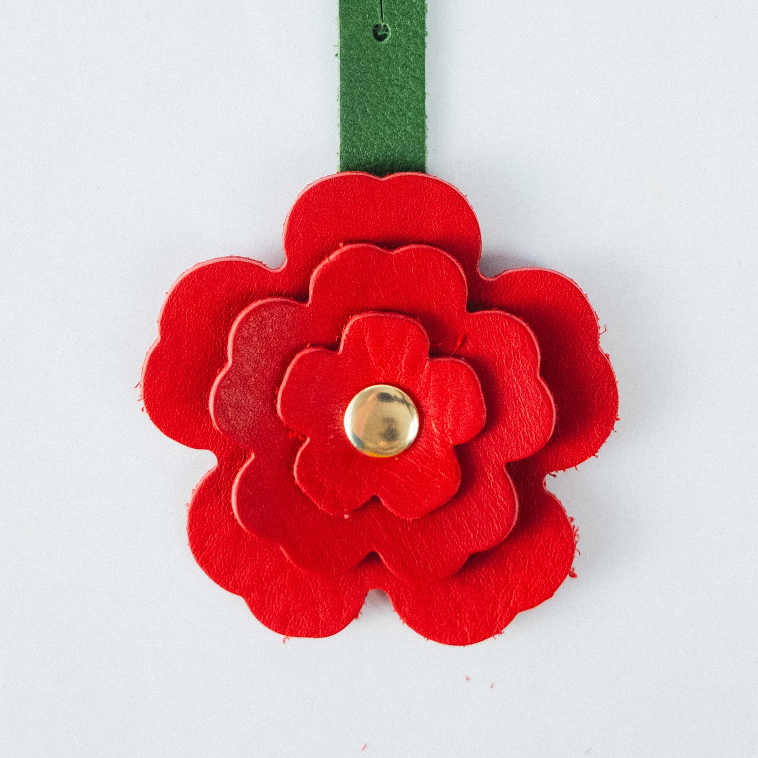 Red Cypress Flower Charm