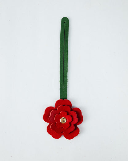 Red Cypress Flower Charm