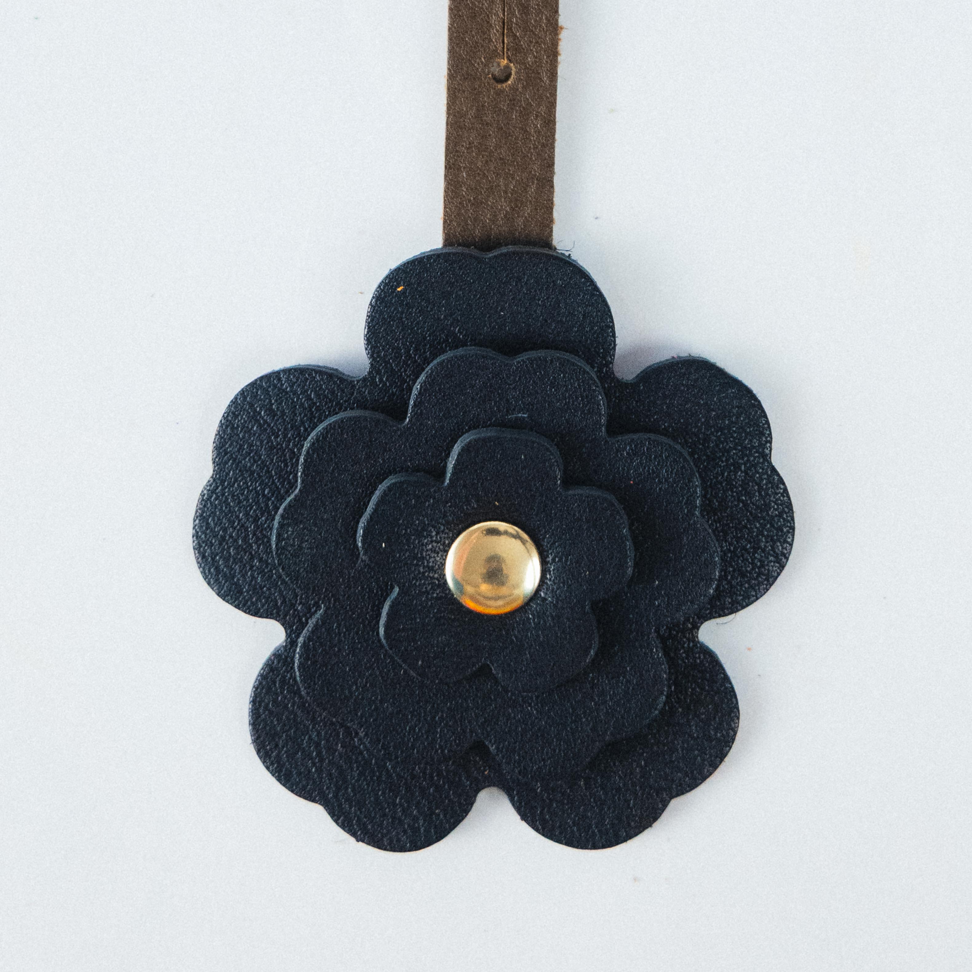 Black Cypress Flower Charm