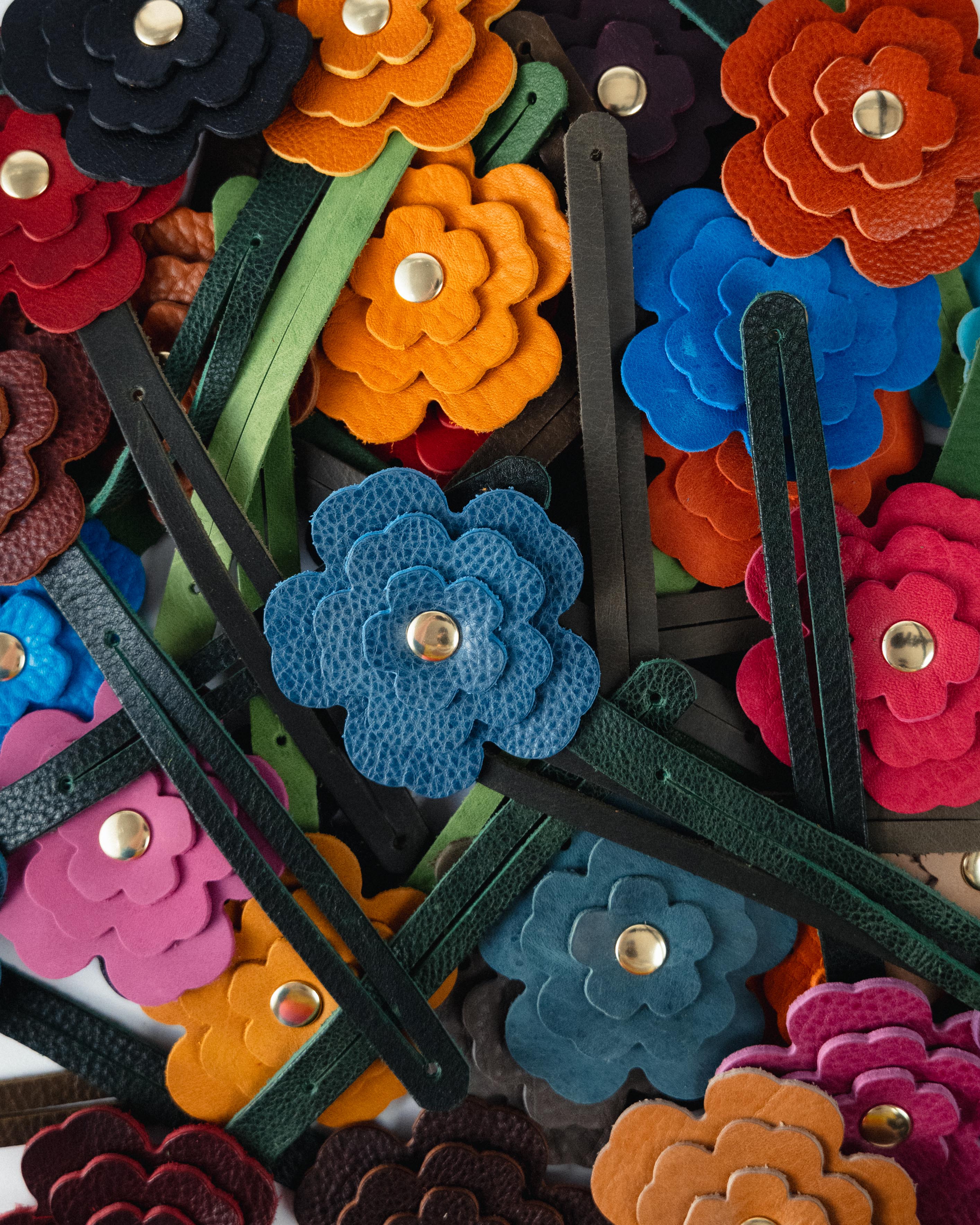 Red Cypress Flower Charm