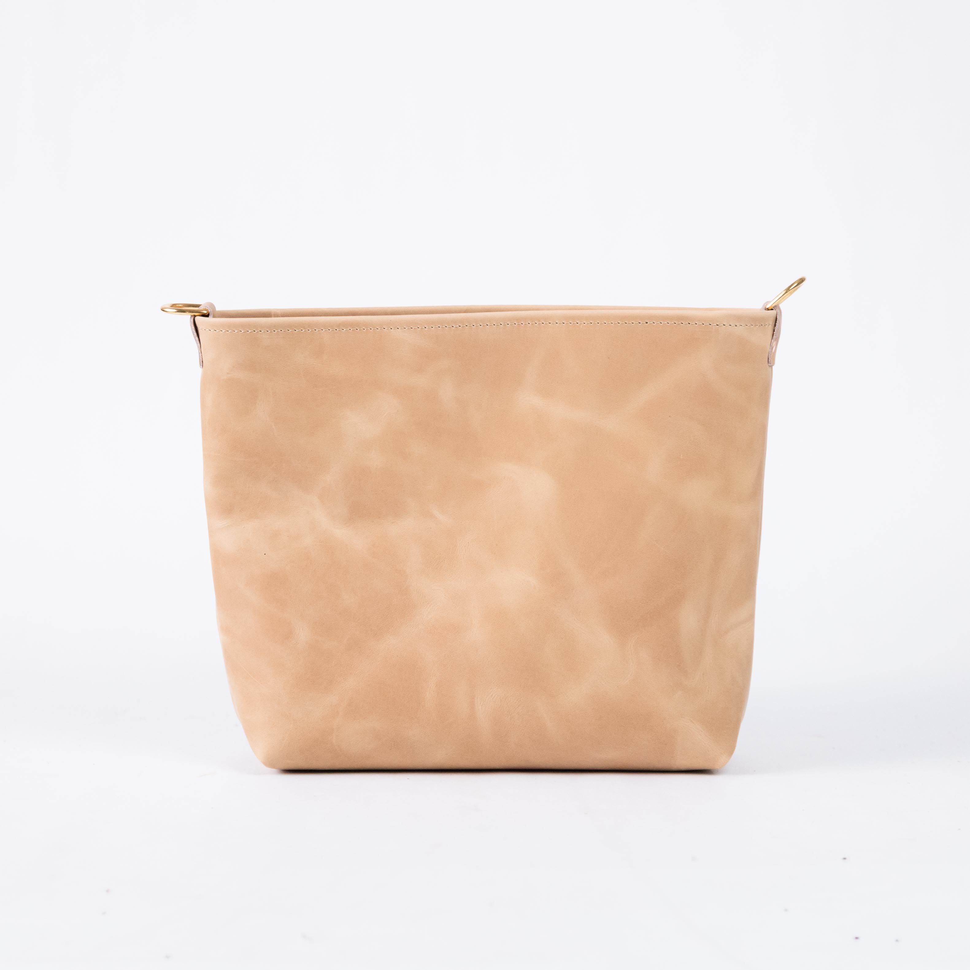 Beige Mini Crossbody Tote