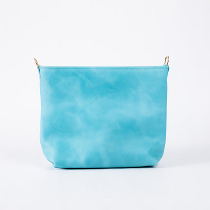 Aegean Blue Mini Crossbody Tote