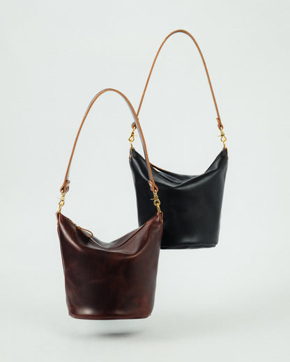 British Tan Double Shot Zip-Top Bucket Bag Bundle