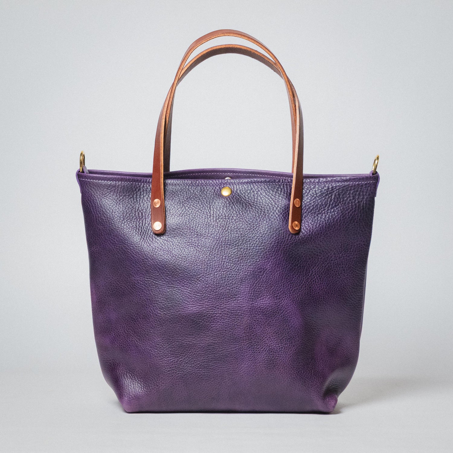 Purple Bulldog Travel Tote