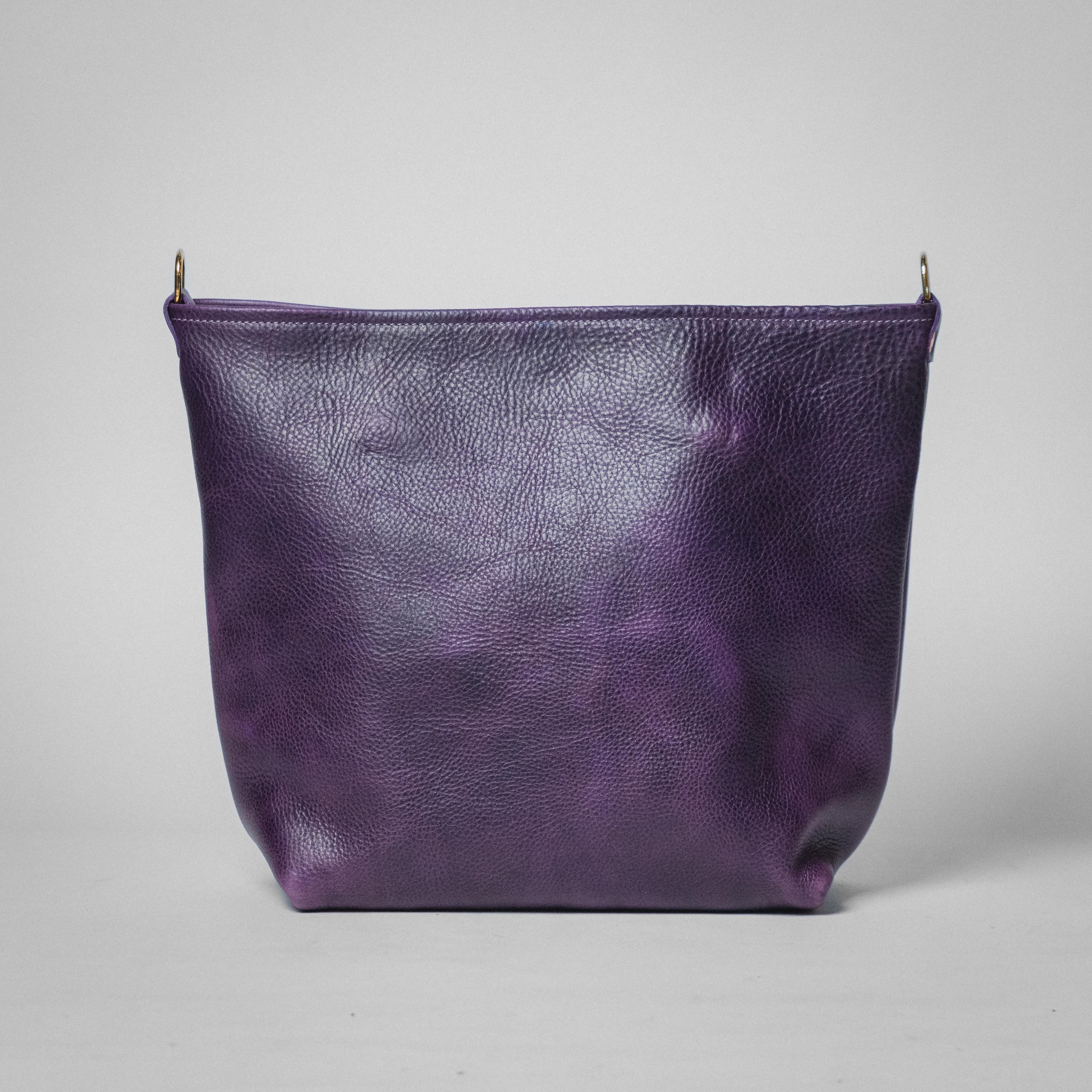 Purple Bulldog New Crossbody Tote