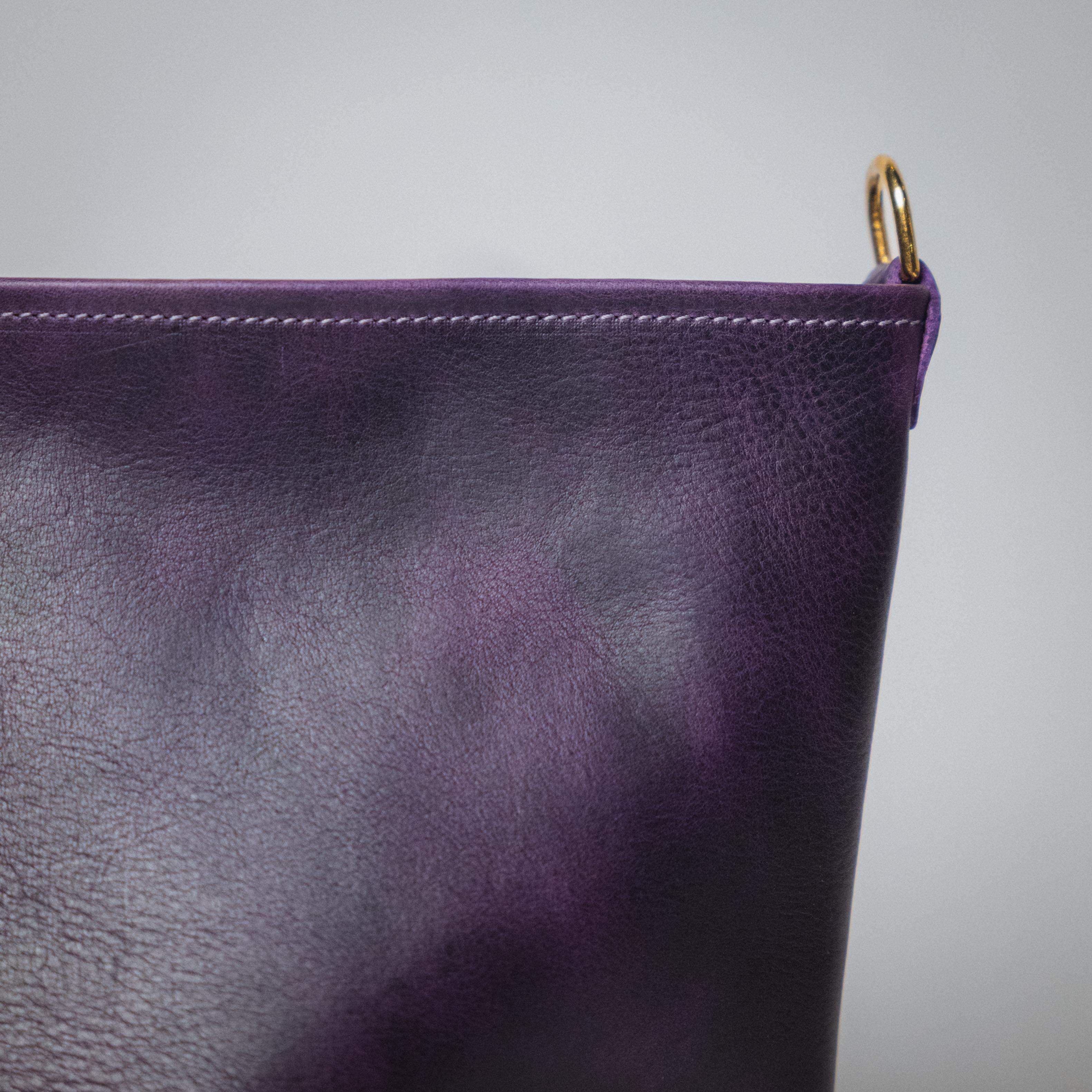 Purple Bulldog New Crossbody Tote