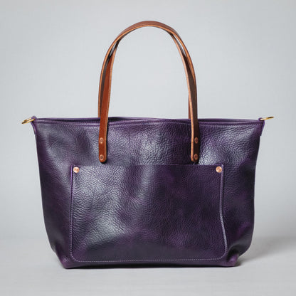 Purple Bulldog Market Tote