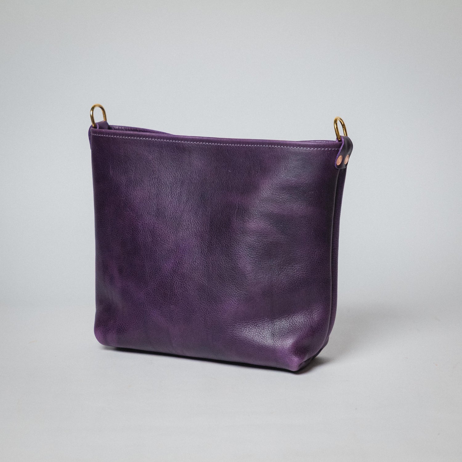Purple Bulldog Mini Crossbody Tote