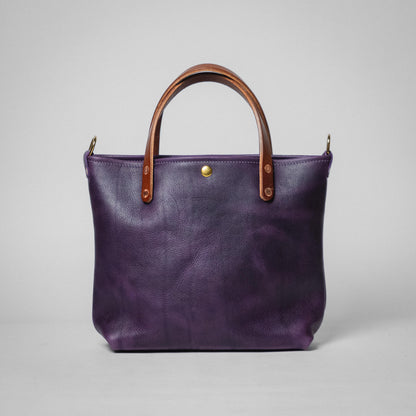 Purple Bulldog Mini Travel Tote