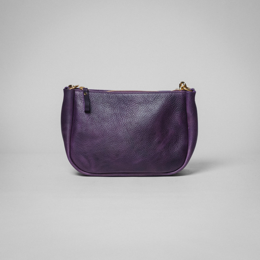 Purple Bulldog Mini Crossbody Bag