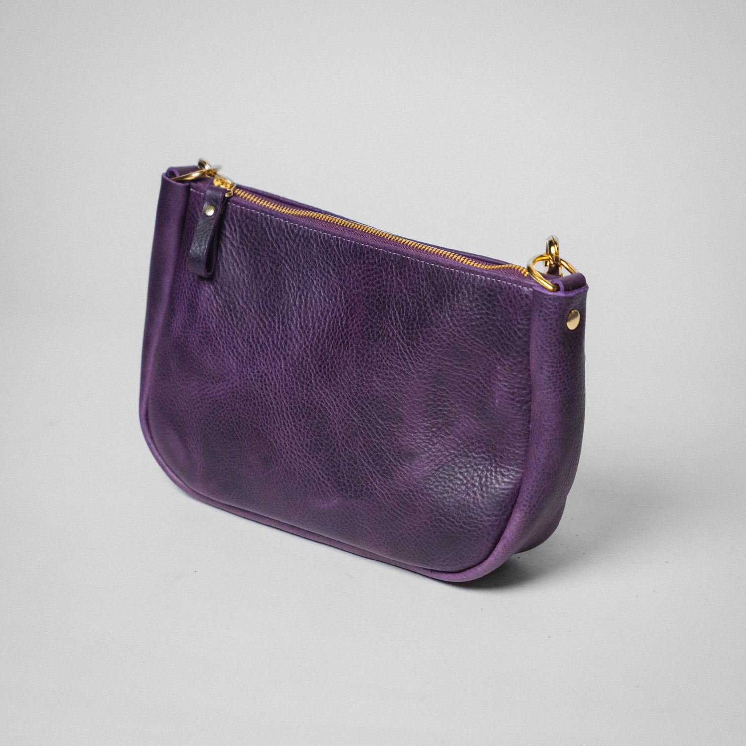 Purple Bulldog Mini Crossbody Bag