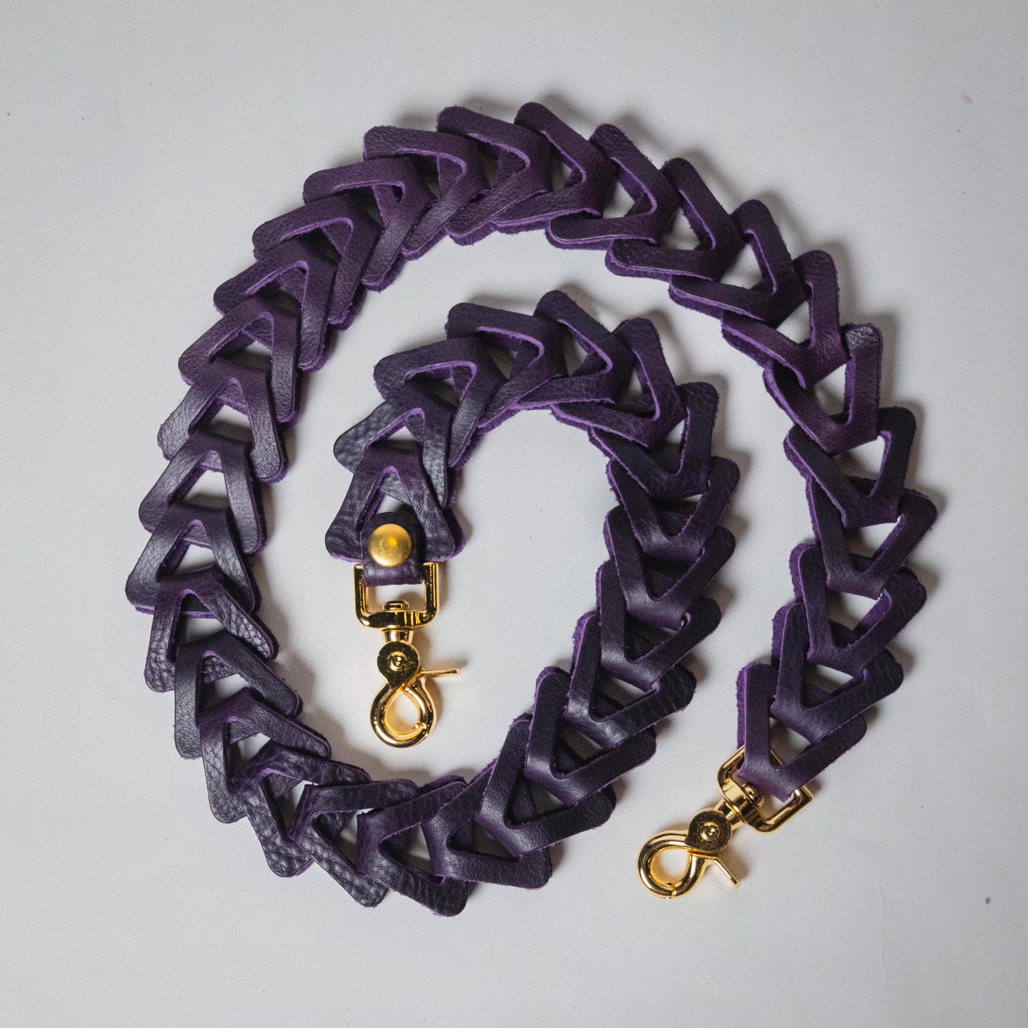 Purple Bulldog Chain Link Strap