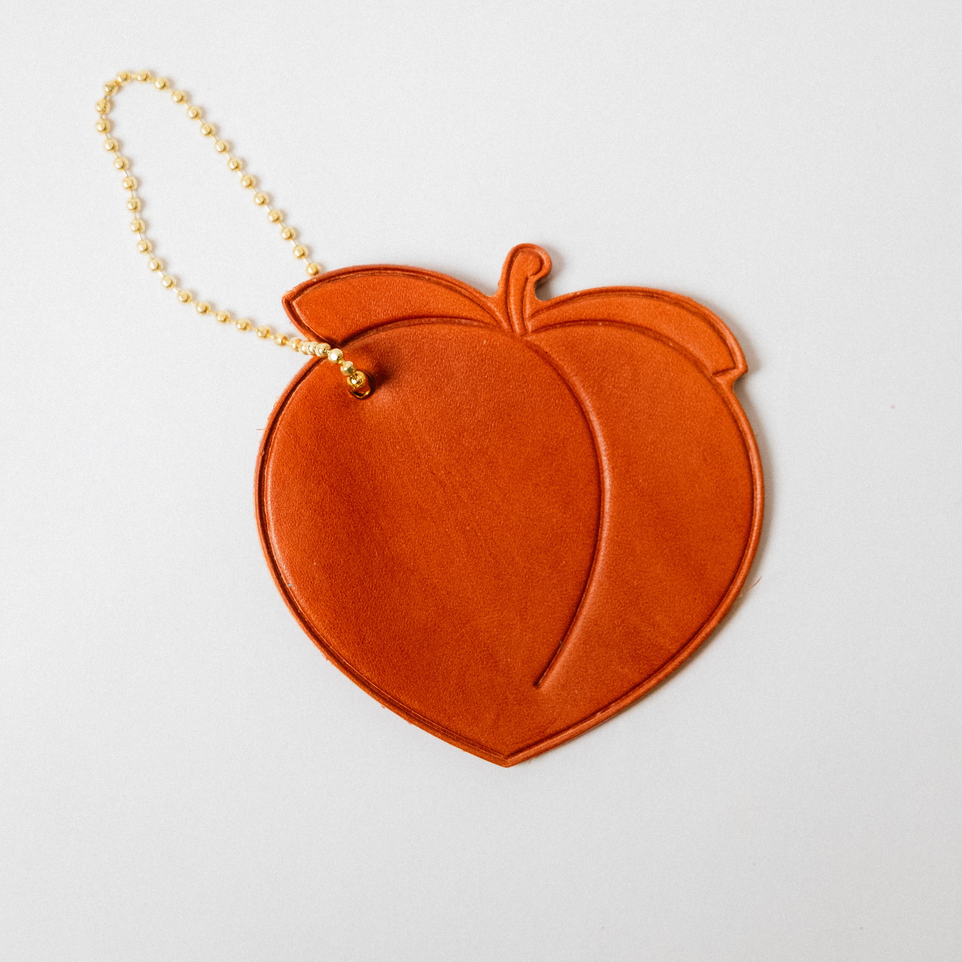 Leather Peach Tag