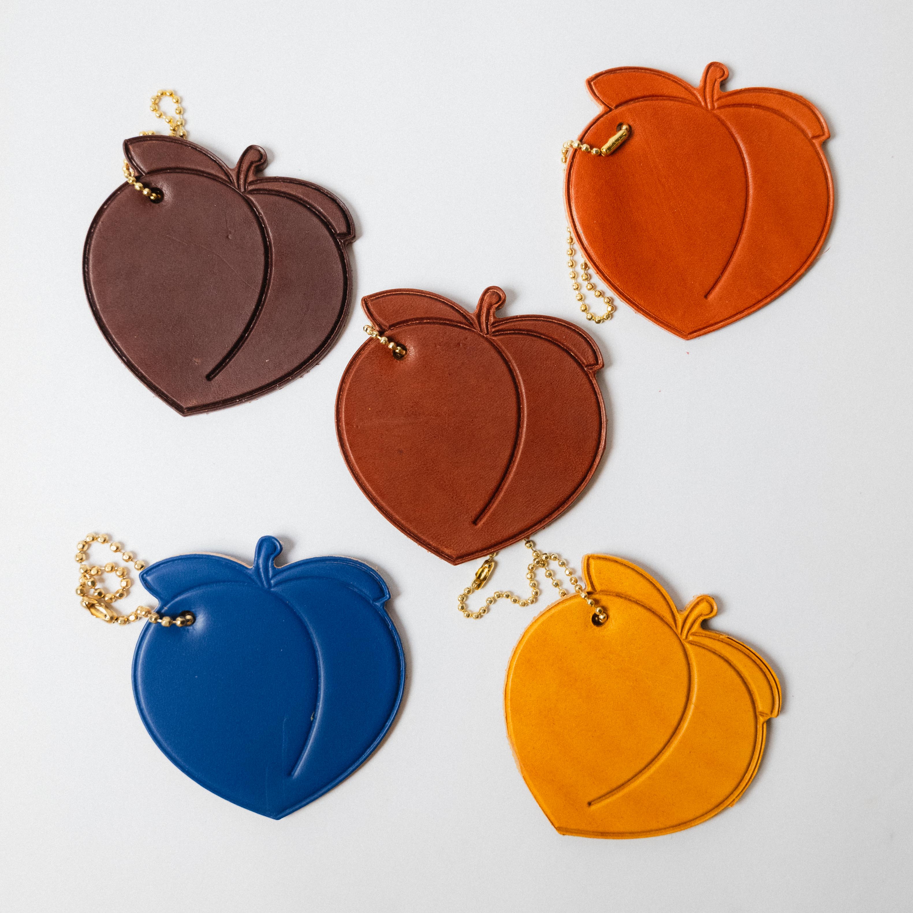 Leather Peach Tag