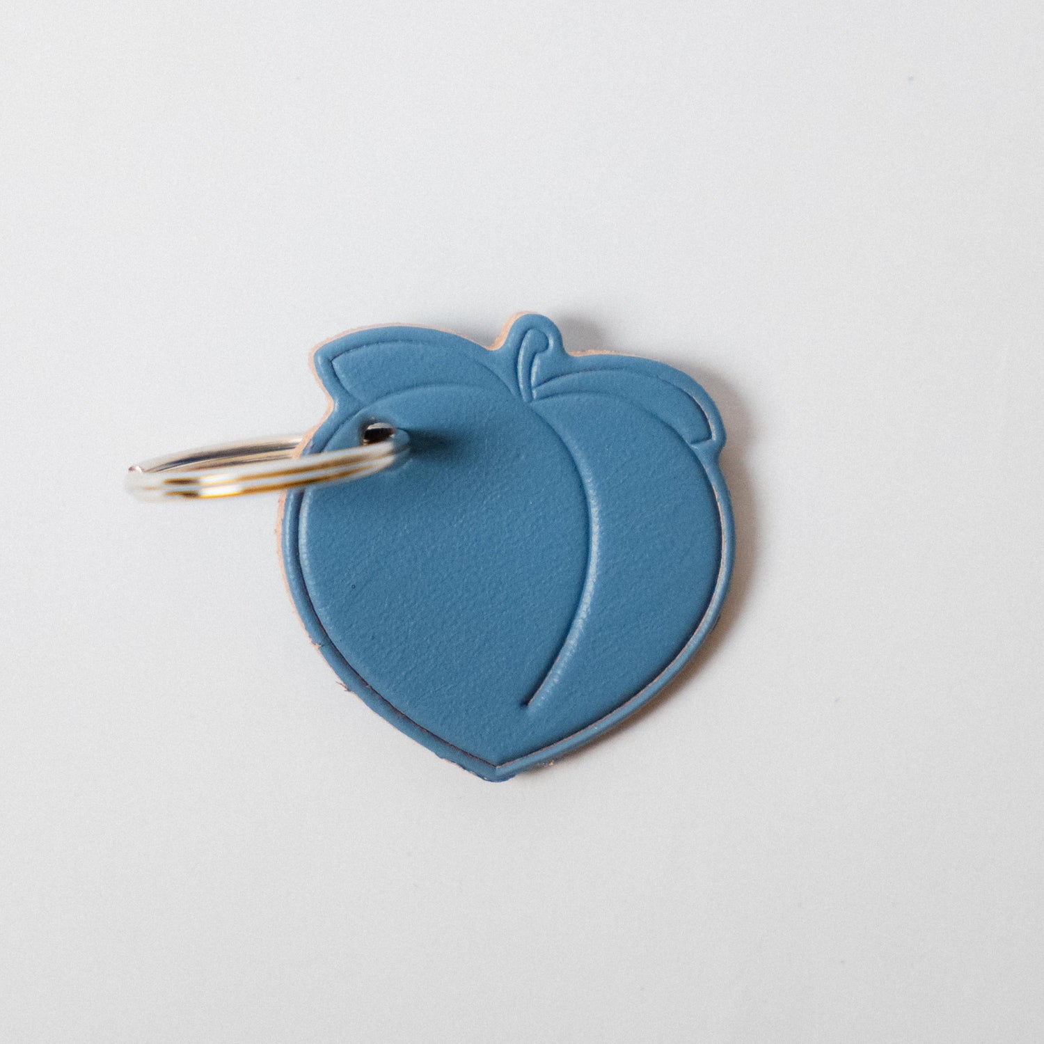Leather Peach Key Fob