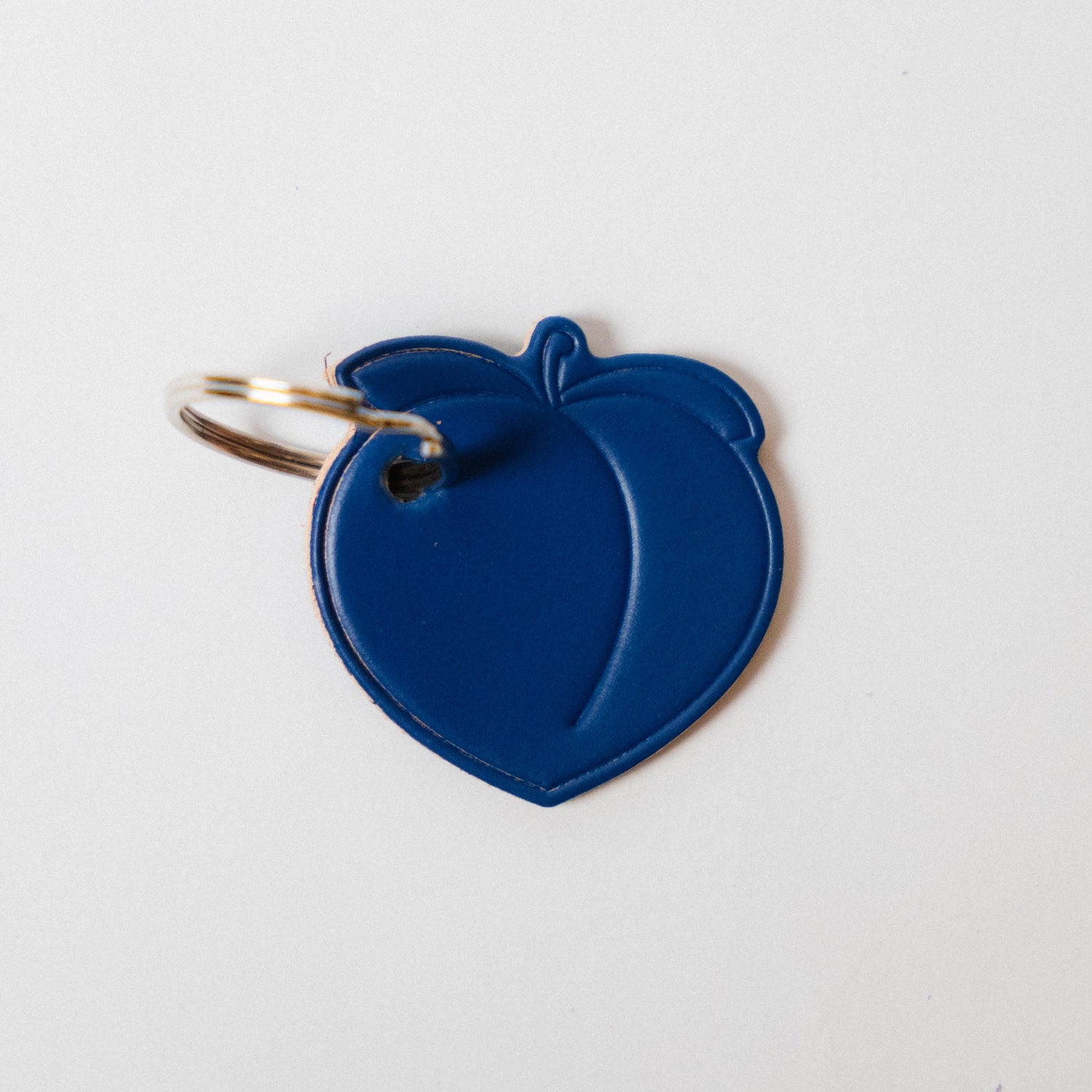 Leather Peach Key Fob