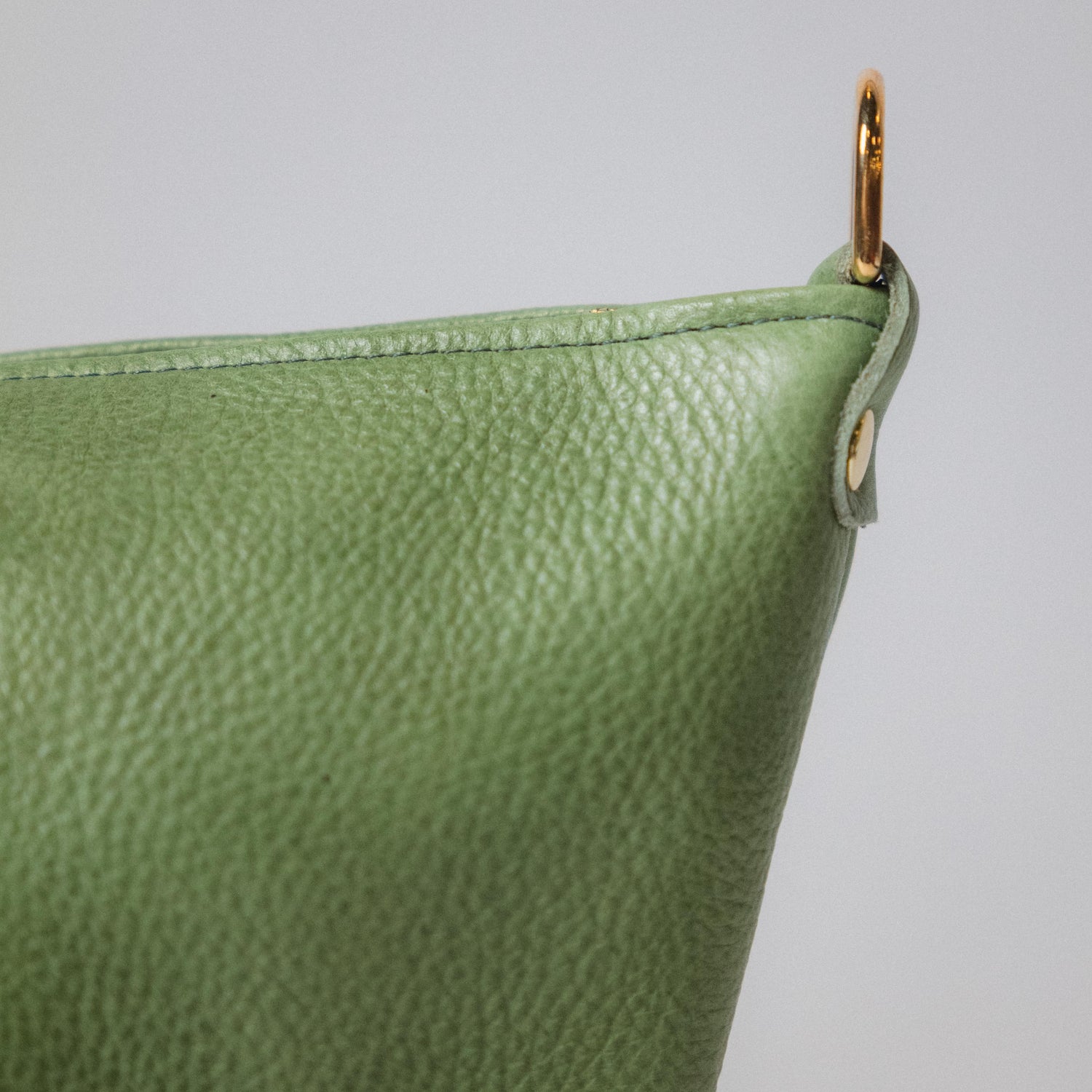 Matcha Bulldog Mini Zip-Top Bucket Bag