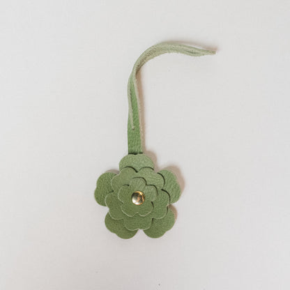 Matcha Bulldog Flower Charm