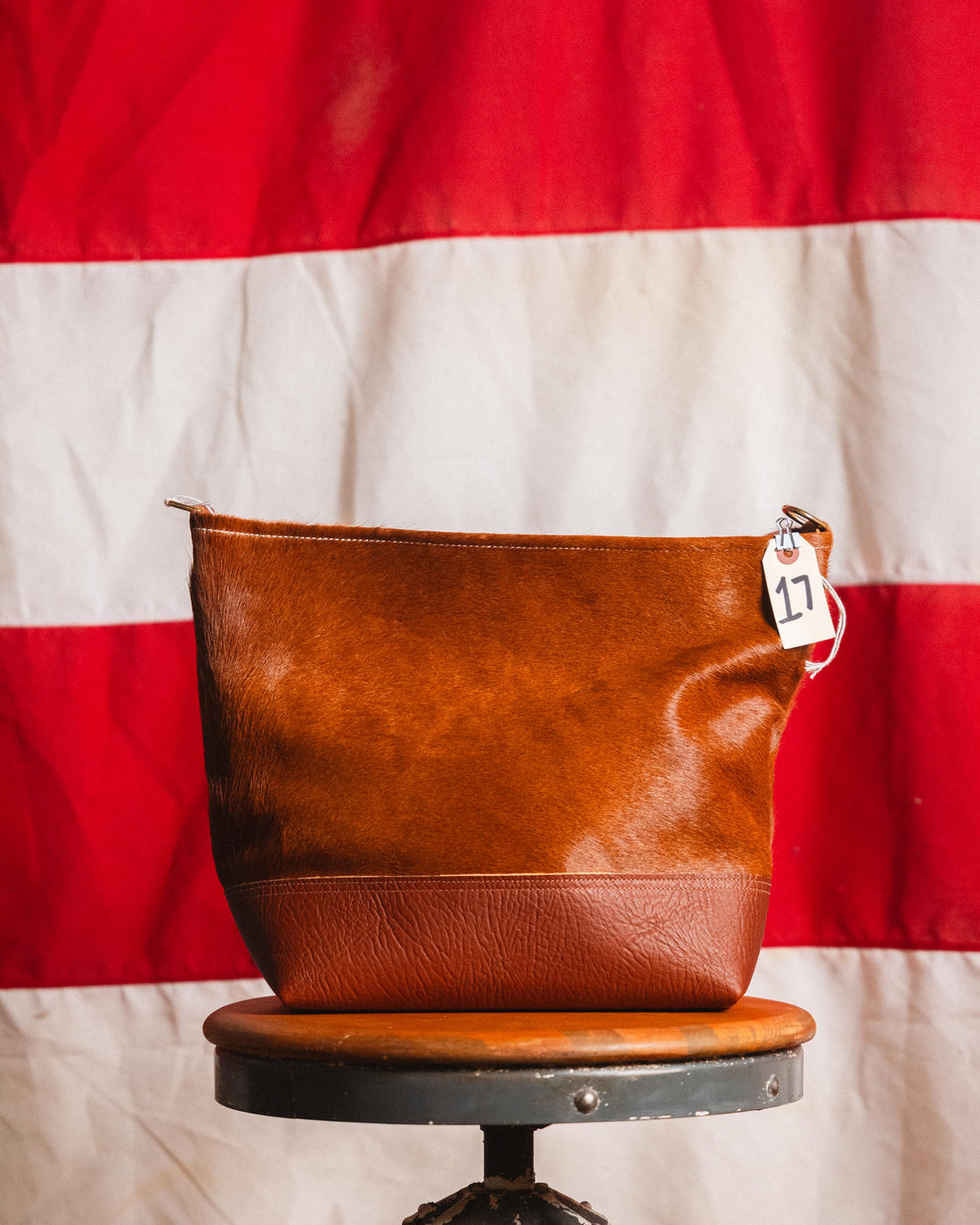 17. Hair On Hide Crossbody Panel Tote
