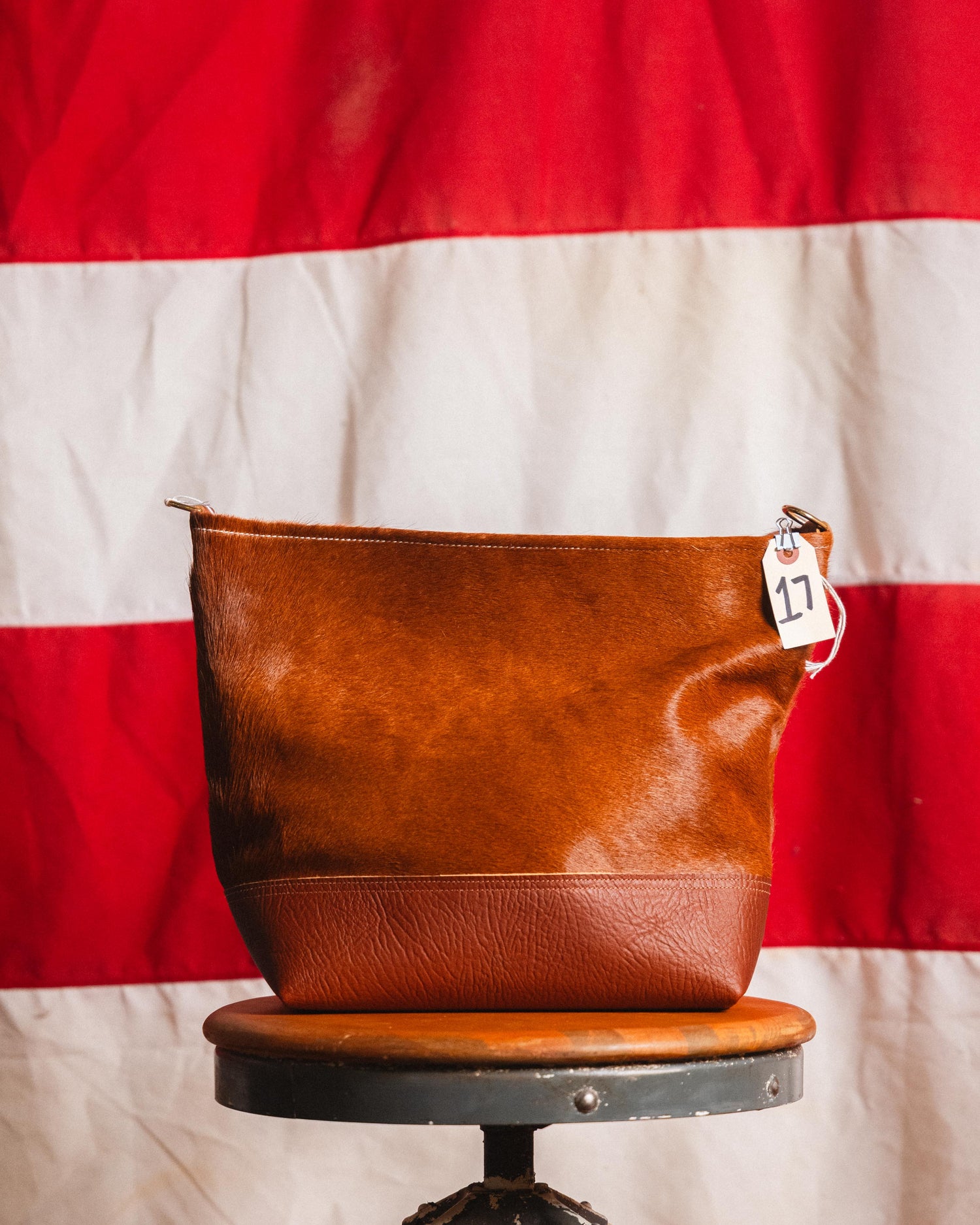 17. Hair On Hide Crossbody Panel Tote