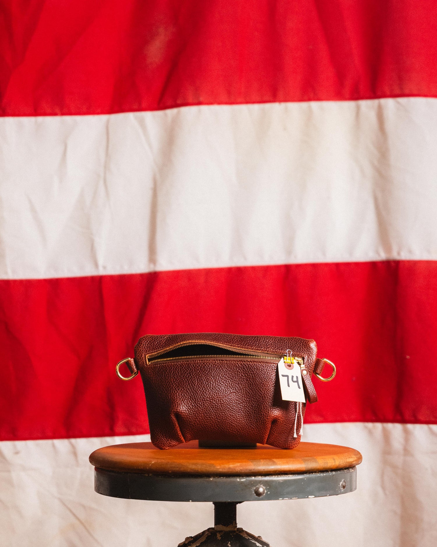 74. Dark Tan Bulldog Belt Bag