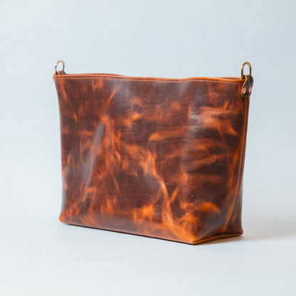 Rustic Bison East West Crossbody Travel Tote