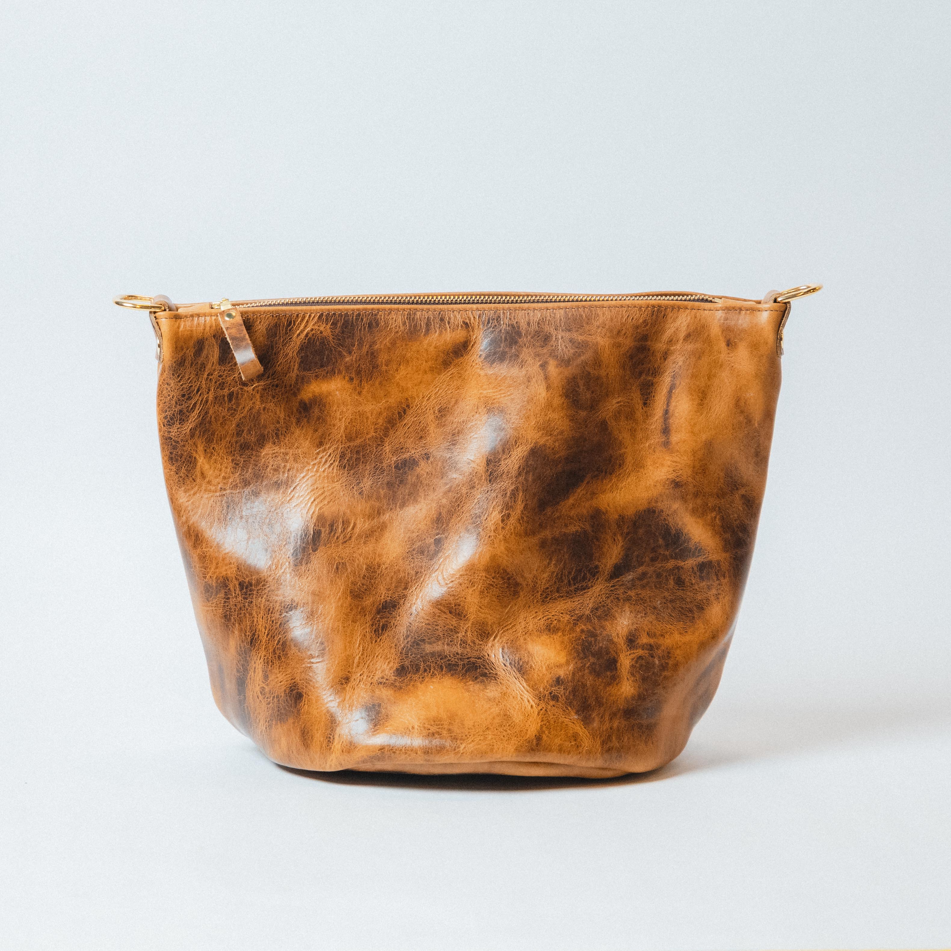 Zip-Top Bucket Bag | Leather Tote Bag KMM & Co – KMM & Co.