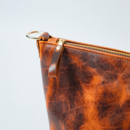Rustic Bison Mini Zip-Top Bucket Bag