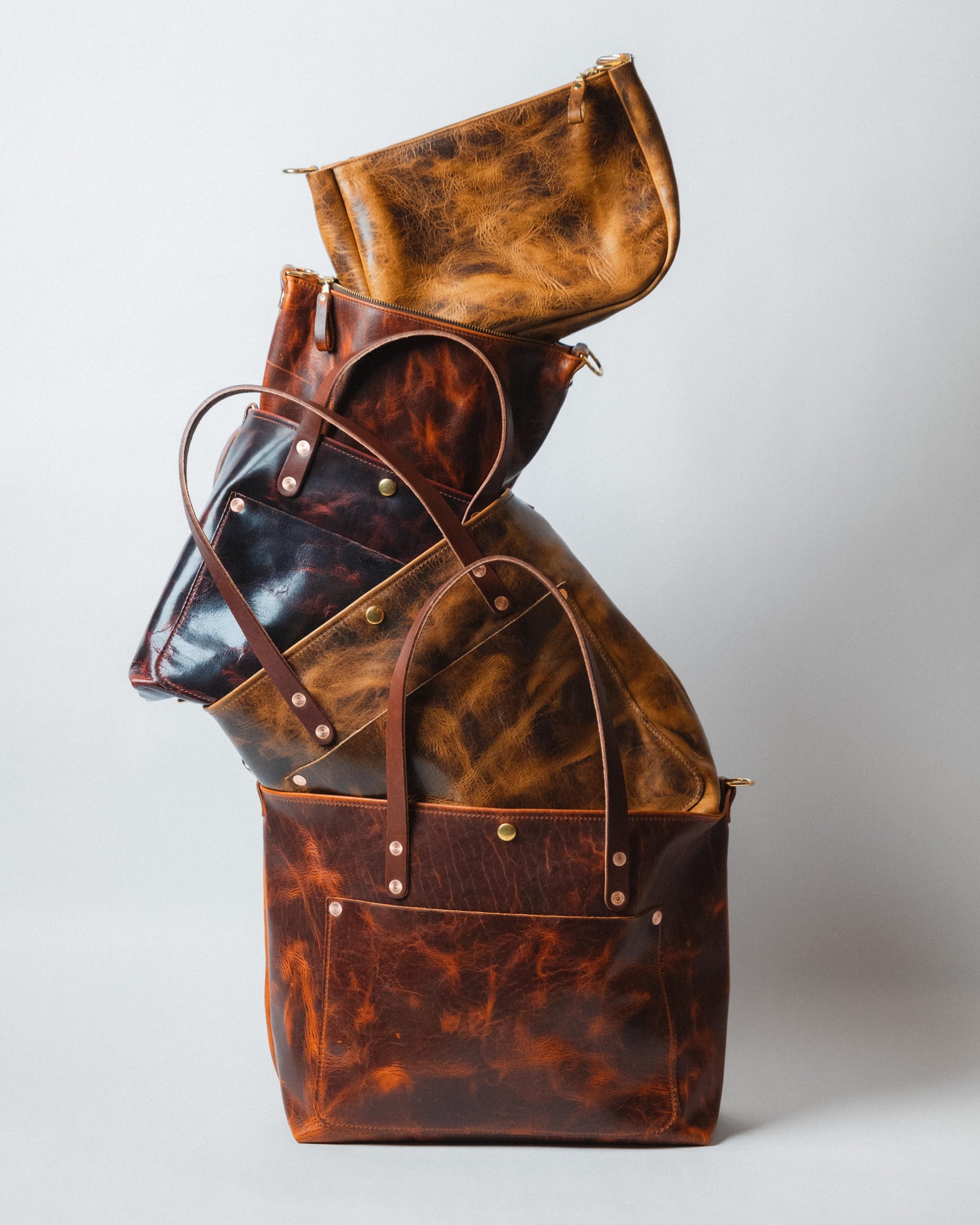 Rustic Bison East West Tote