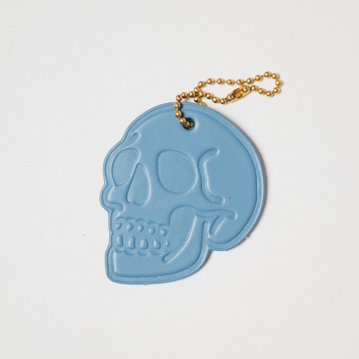 Leather Skull Tag